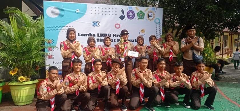 Gudep MTs Alkhairaat Kalumpang Ternate Juara Lomba LKBB