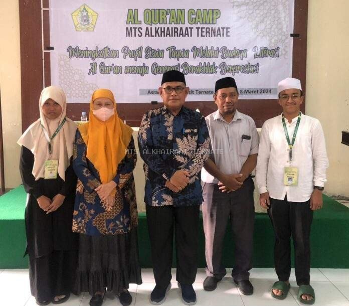Kasubbag TU Buka Kegiatan Al-Qur’an Camp MTs. Alkhairaat Ternate
